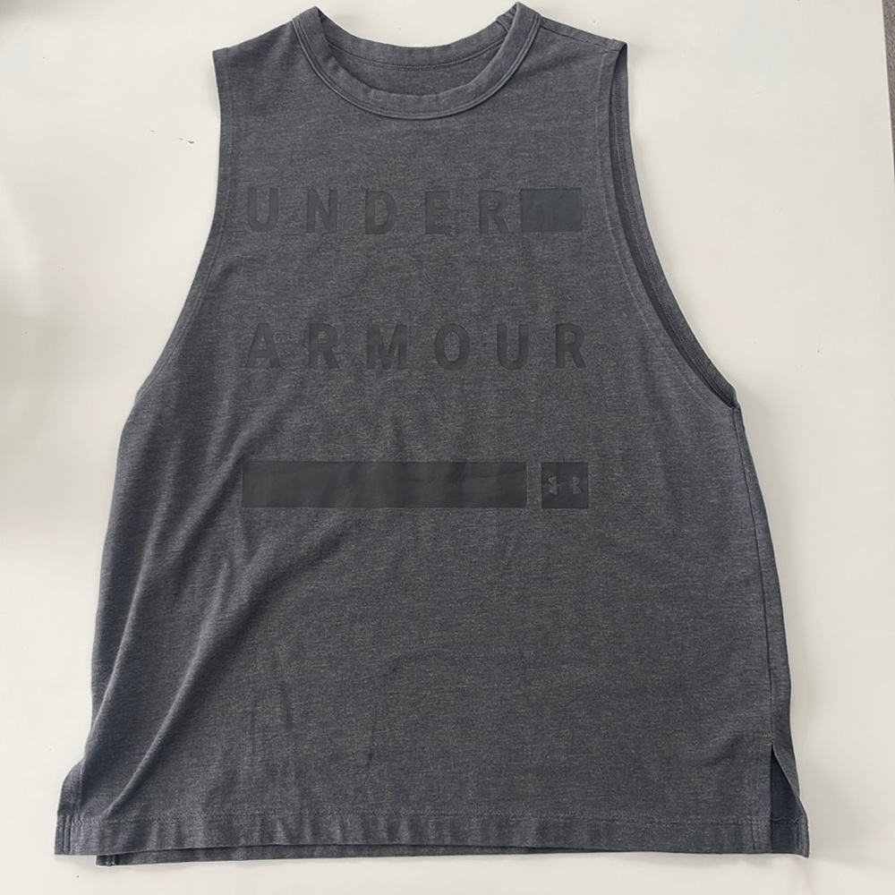 Under Armour Workout Muscle Tank (Dark Grey, S) - Picture 1 of 2